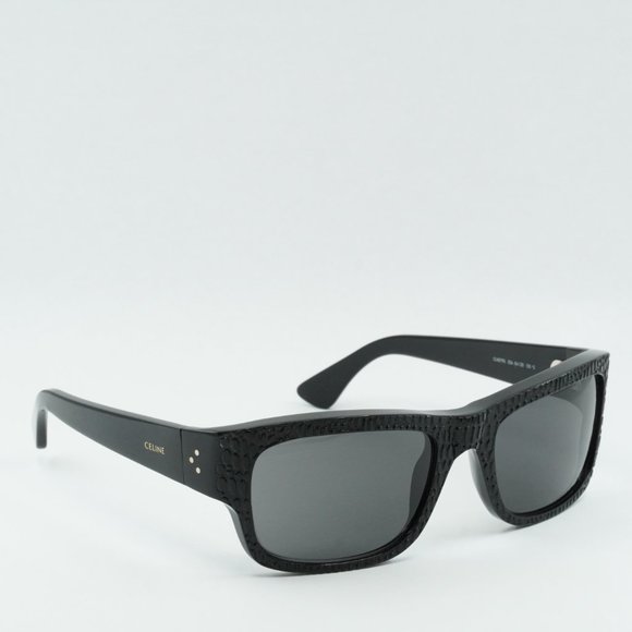 💯 NEW CELINE CL4079IL 02A BLACK GREY SUNGLASSES - Picture 8 of 10